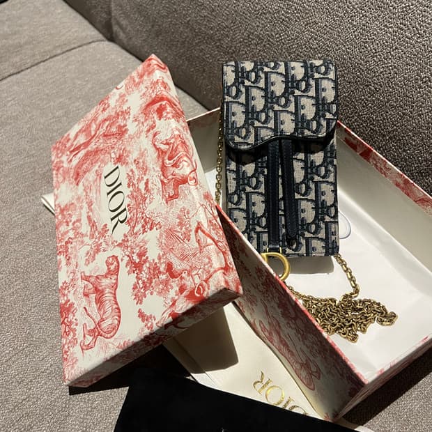 디올 오블리크 폰홀더백