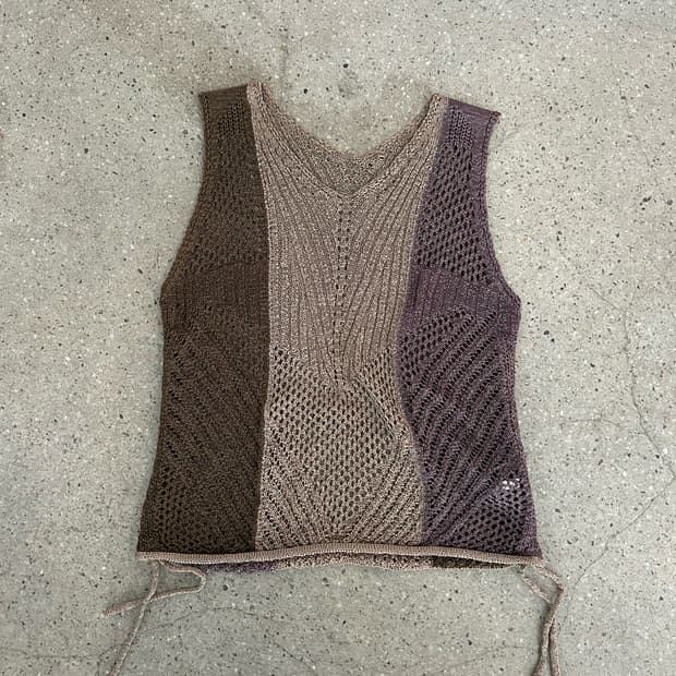 Shirring knitwear vest 니트 베스트