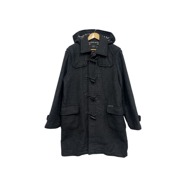 FR Jeans 차콜 안감 체크 떡볶이 코트