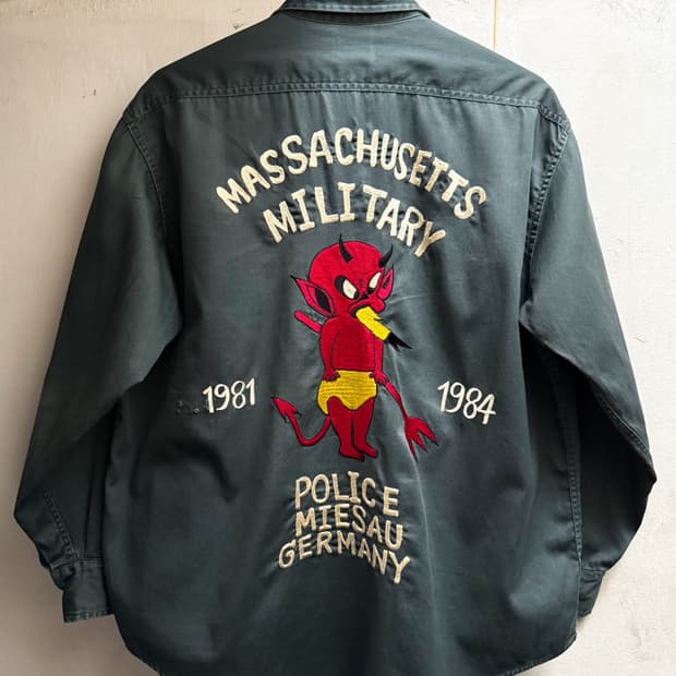 70s Powr House Military Work Shirt
