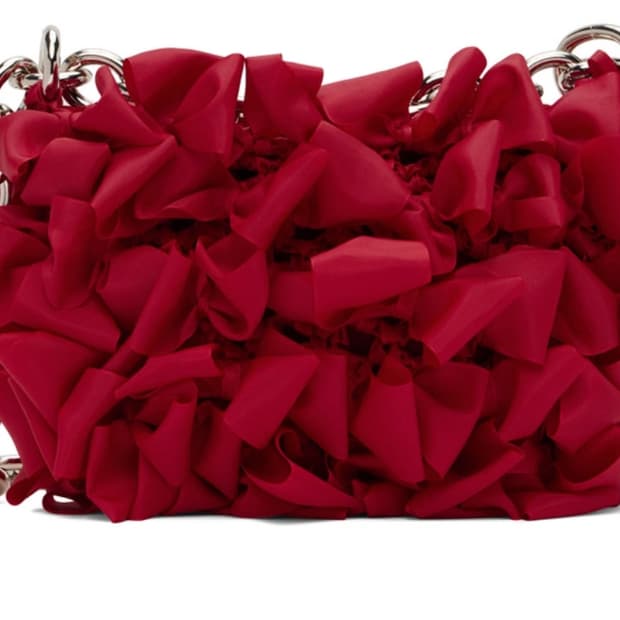 Molly Goddard Red Takara Shoulder Bag