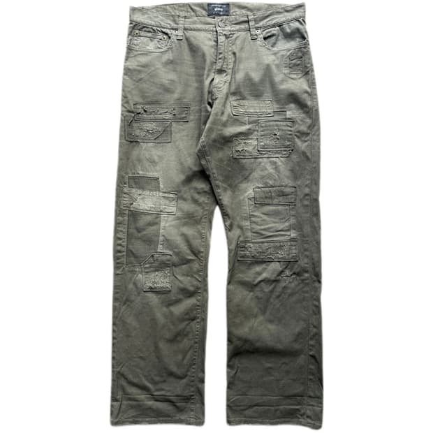 글램 패치워크 팬츠 3(-34in)