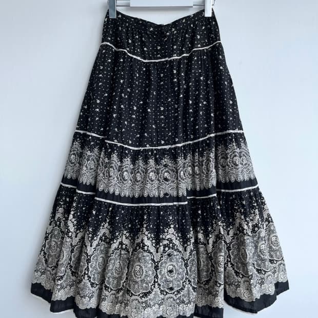 PINK HOUSE 앤티크 레이스 티어드 스커트