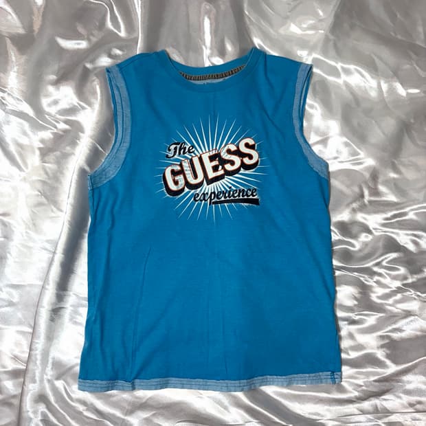 00s GUESS y2k 빈티지 슬리브리스