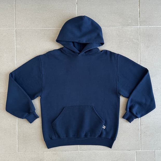 90s 빈티지 러셀 후드 네이비 M USA