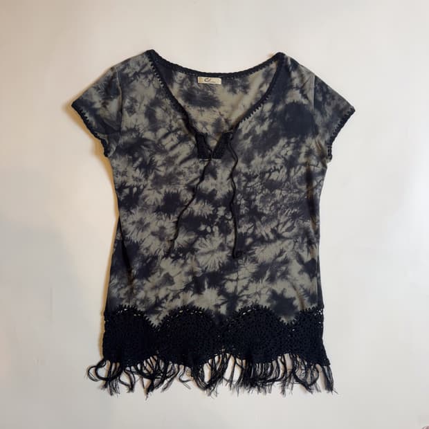 Tie-dye Fringe Top 