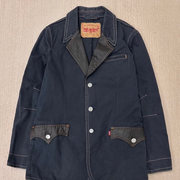 00년대 리바이스 자켓 네이비