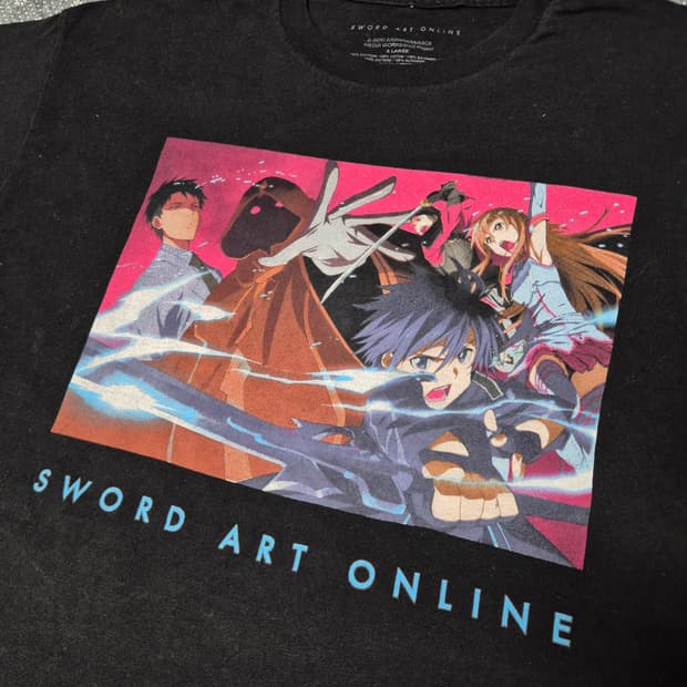 [XL]소드아트온라인 오피셜 티셔츠 -233