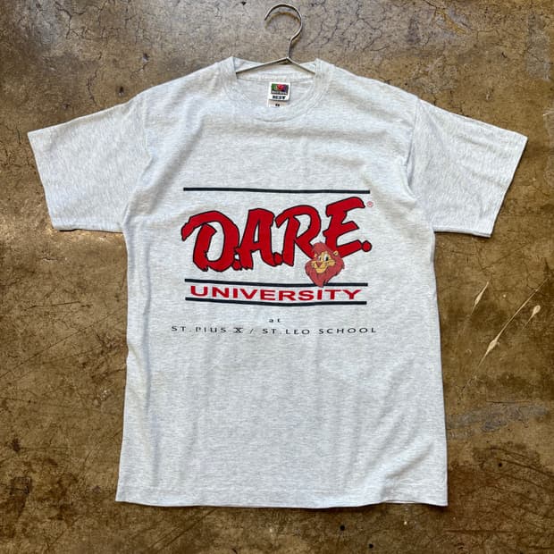90s USA 싱글스티치 DARE 빈티지 티셔츠
