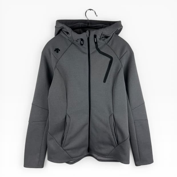 (무료배송)M) 데상트 우먼스 트레이닝 기모 후드집업 그레이