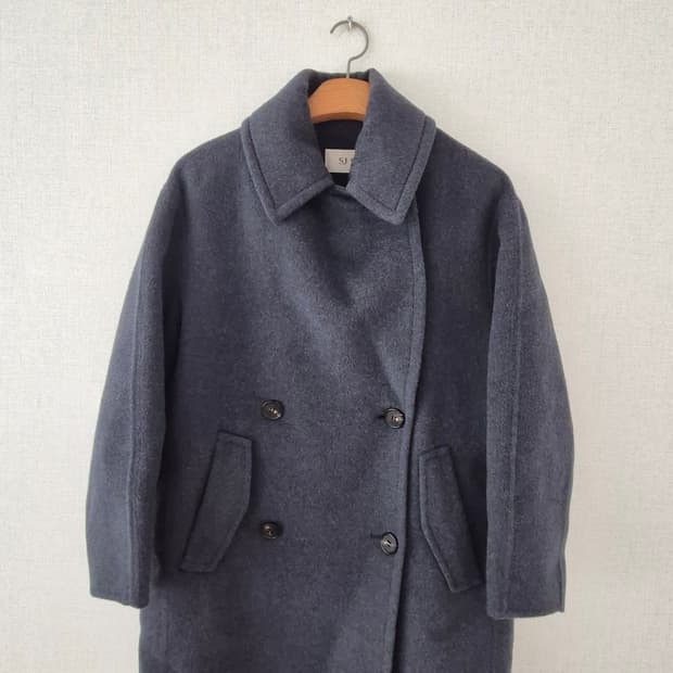 한섬 sjsj 더블코트(모 79 앙고라 21)