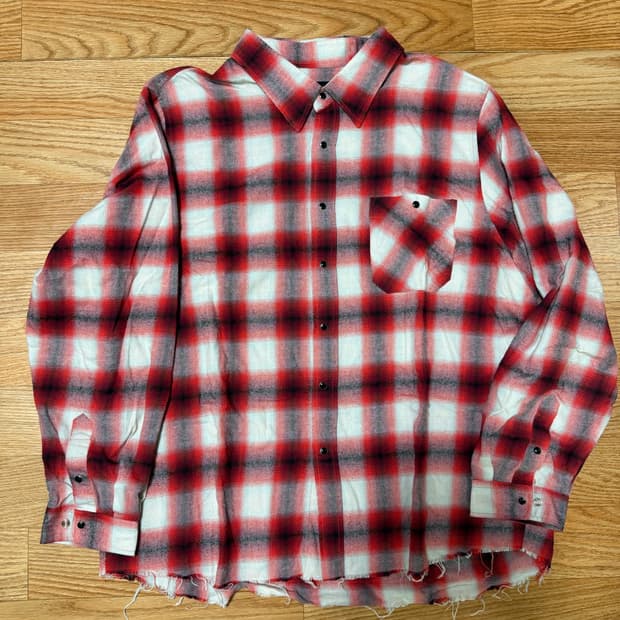 [XL] 블랙아웃 피어스 다임 셔츠 레드 팝니다!