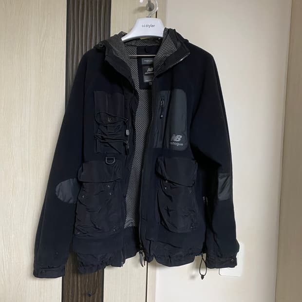 이스트로그 뉴발란스 후리스자켓 블랙 m