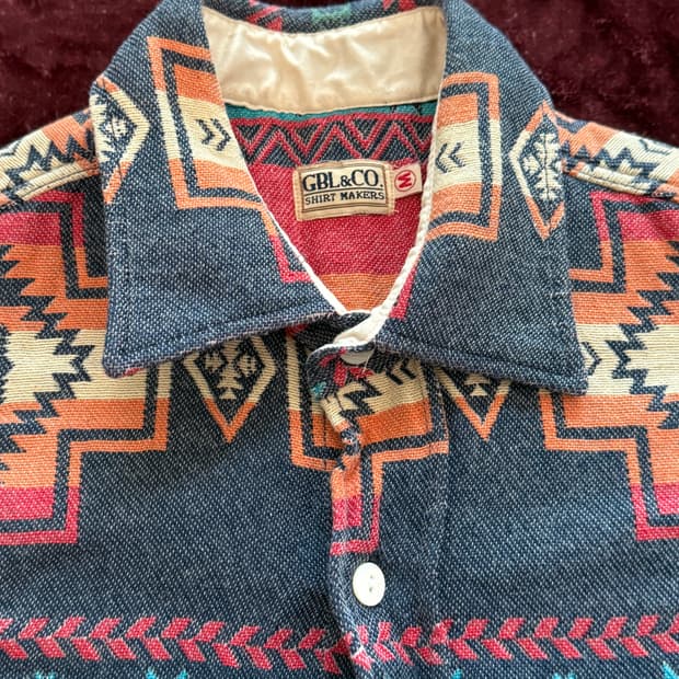 [M] 나바호 패턴 웨스턴 셔츠 GBL&CO 