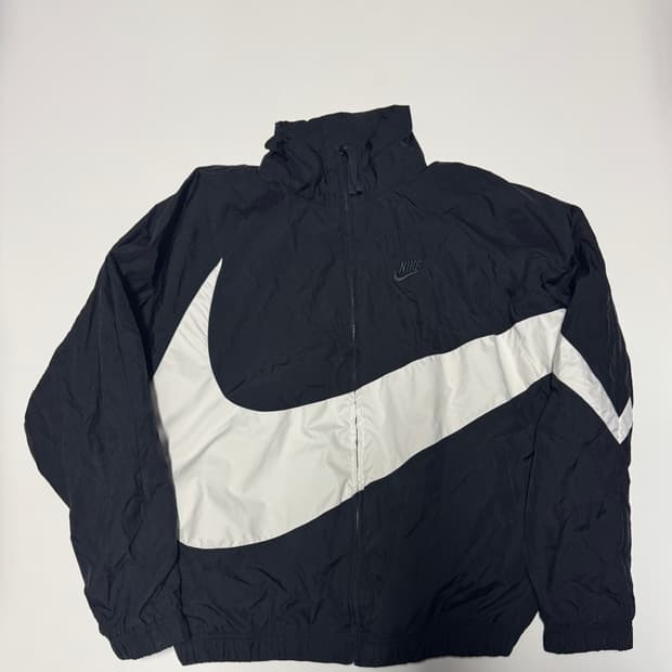 나이키 빅 스우시 우븐 바람막이 자켓 M ~ L 블랙