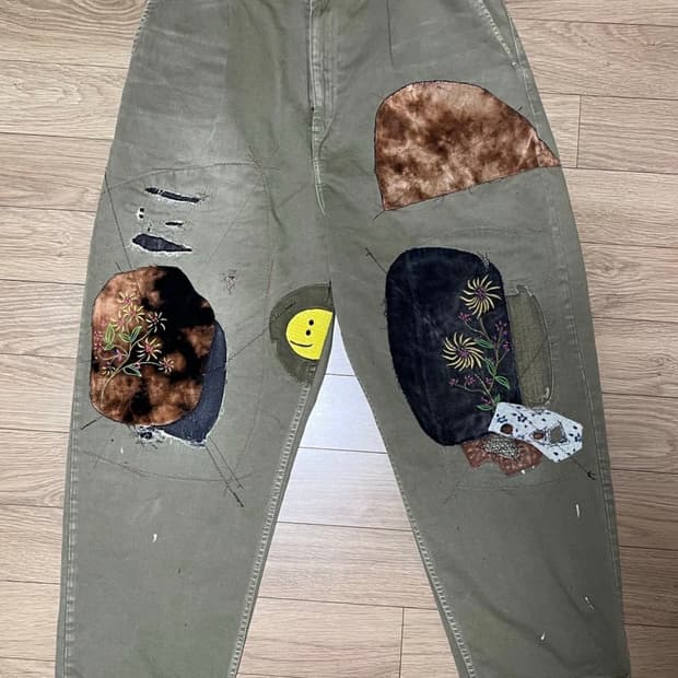 [캐피탈]_KAPITAL 카츠라기 팬츠 카키 4