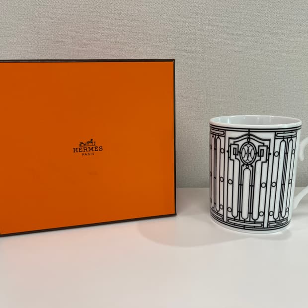 에르메스 H데코 화이트 머그컵 1P HERMES