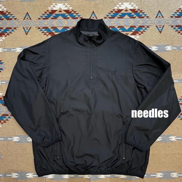 [M] 니들스 x 스튜디오스 나일론 아노락 자켓 블랙