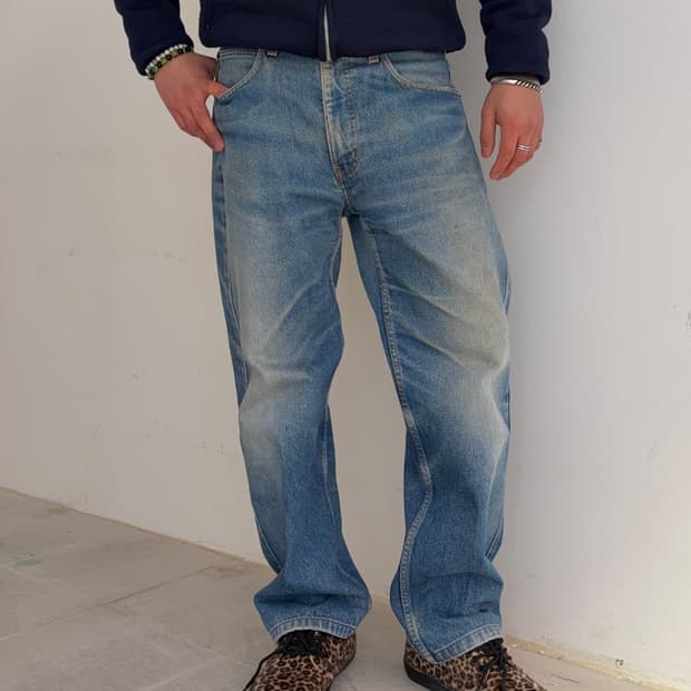 80-90’s Armani Jeans denim washed pants