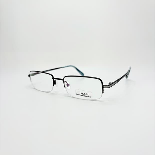 PRIMO EMPORIO 그레이 스퀘어 메탈 반무테