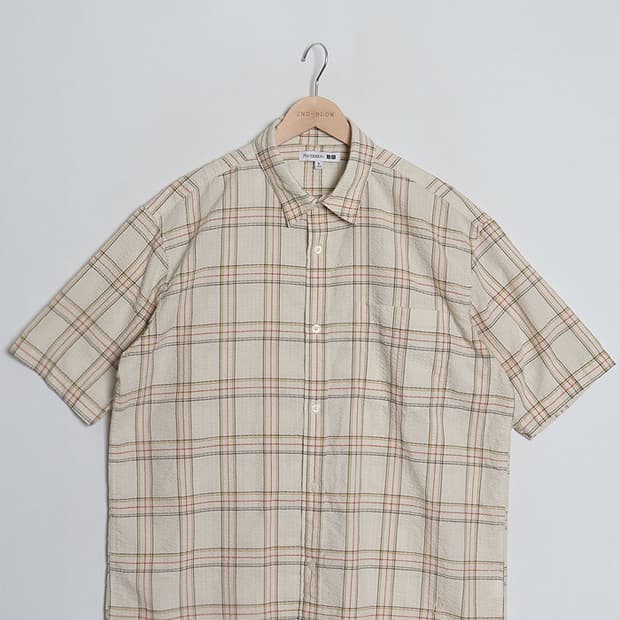 UQ x JW ANDERSON Seersucker Check Shirts