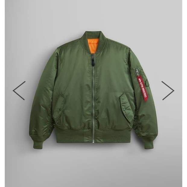 급처)알파인더스트리 마원 카키 S ma-1 khaki