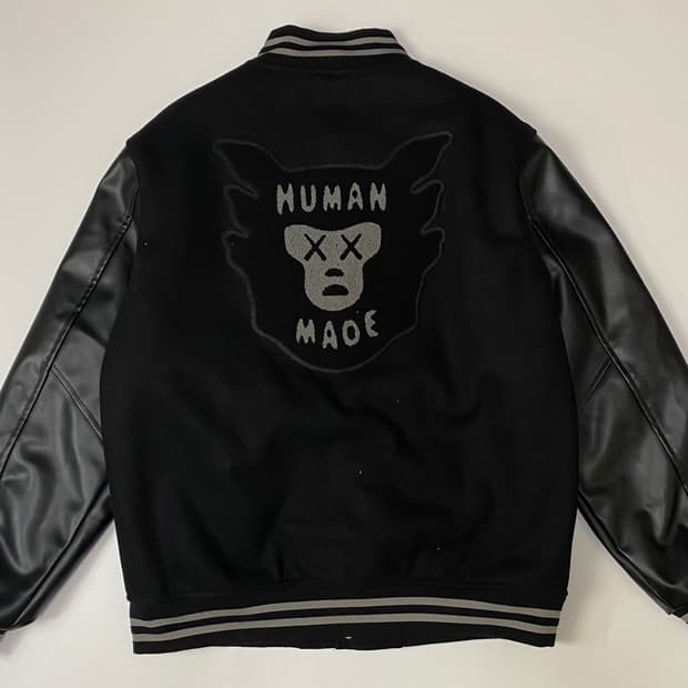 휴먼메이드 KAWS MADE 바시티 자켓 XL