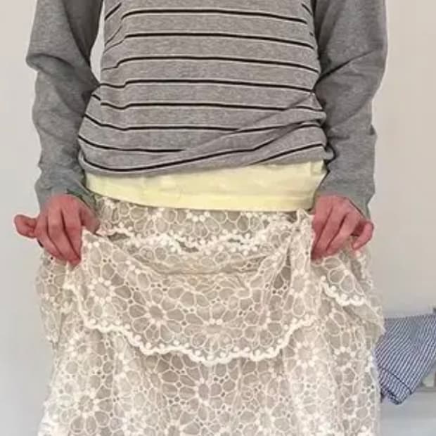 노컨텐츠 롱스커트