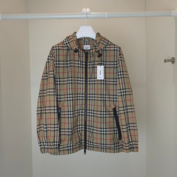 [중고/정품] 버버리 빈티지 체크 바람막이 자켓