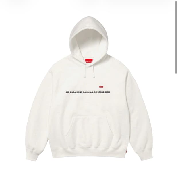 슈프림 서울 샵 후드