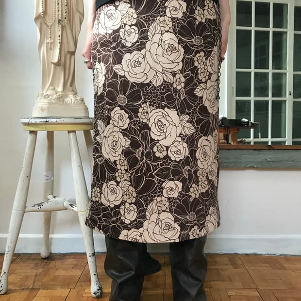 vintage pattern skirt 