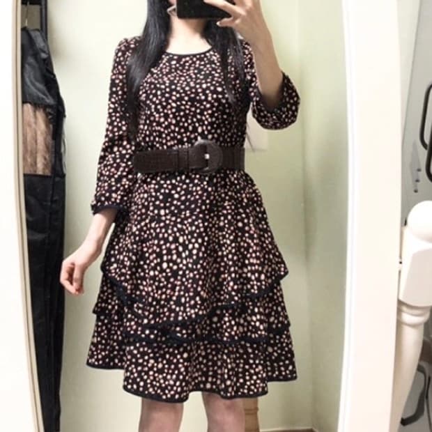 아놀드바시니ㅡ 캉캉 원피스 호칭90 새거수준/8부소매/55~66