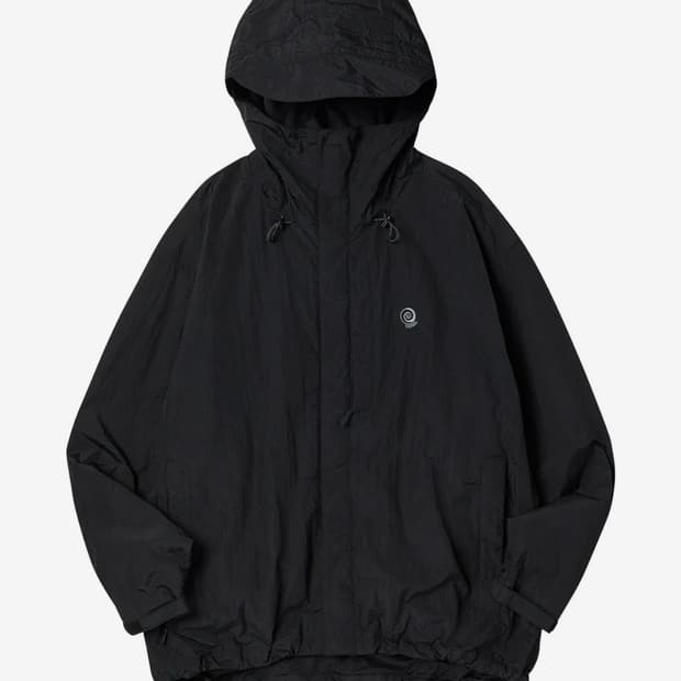 트래블 고프 후드 윈드 브레이커 블랙