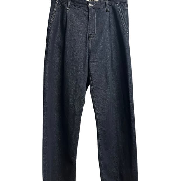 플랙(PLAC) I WANT 원턱 인디고 와이드 데님팬츠 31 size