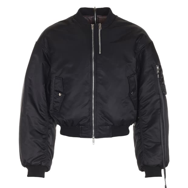 어나더유스 멀티 지퍼 MA-1 자켓 블랙