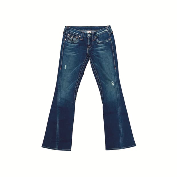 True Religion Joey Raw Rise Bootcut Jean