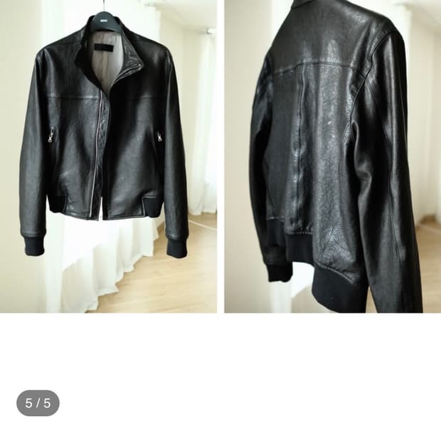 miskiu 레더자켓 블랙 L