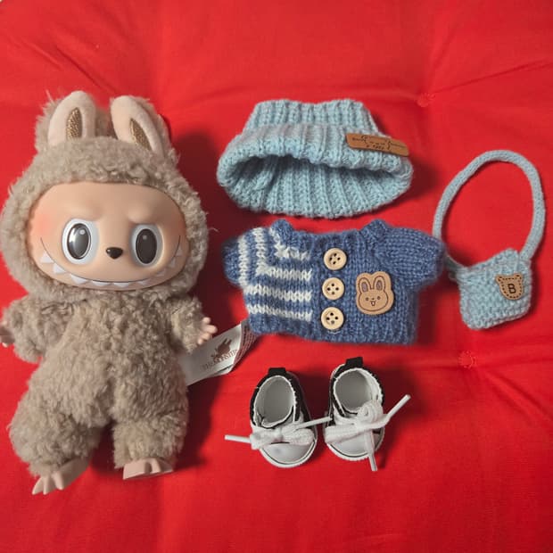 정품)팝마트 라부부 마카롱 시리즈(캐러멜사탕키링)