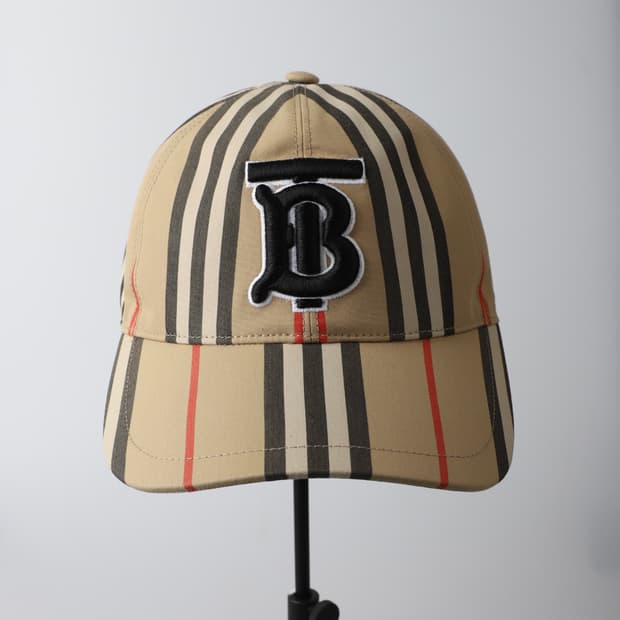 S / Burberry 버버리 TB 모노그램 모티프 빈티지 체크 볼캡