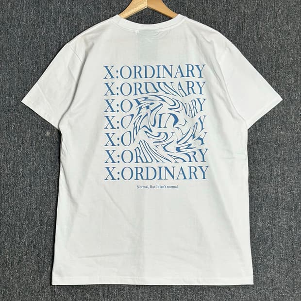 X:ORDINARY 화이트 반팔티 52사이즈