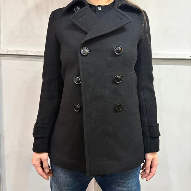 Vintage Double-Breasted Wool Pea coat
