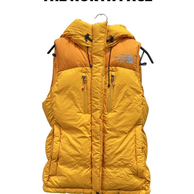노스페이스 여성 프리즘 다운 자켓 리폼 패딩조끼 옐로우