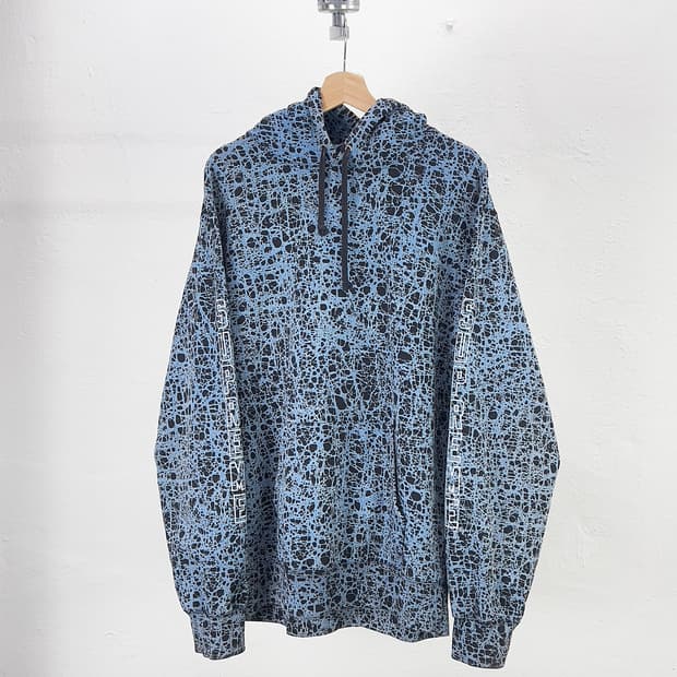 슈프림 19ss 블루 마블 후드티 
