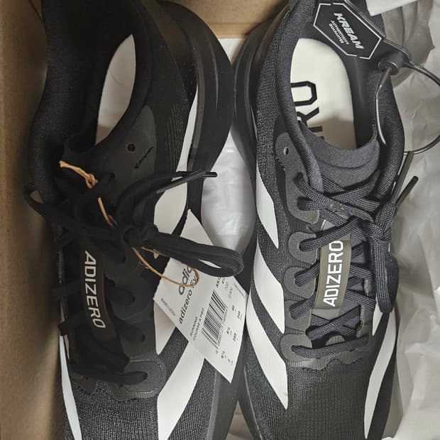 아디다스 아디제로 에보 SL J 러닝화 255 (새상품)
