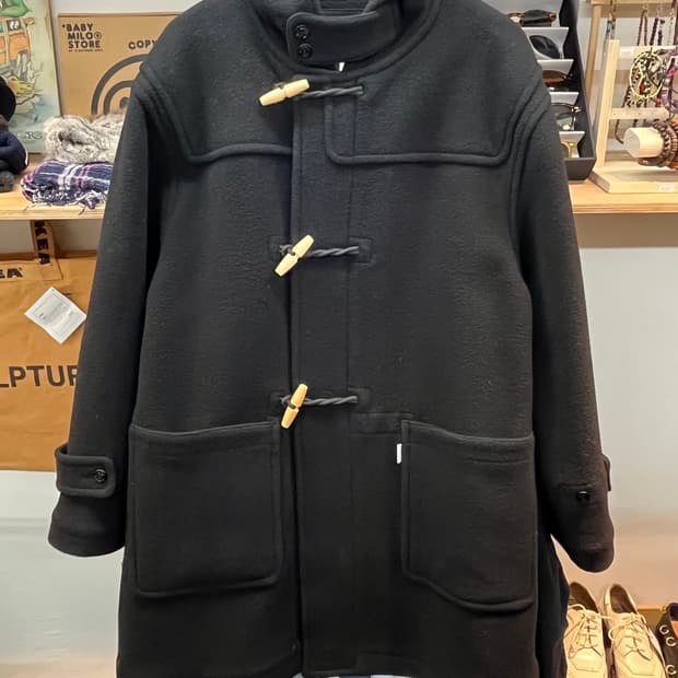 [105] FETCH 패치 더플코트 블랙 L