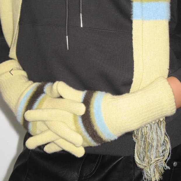 썬번프로젝트 울 장갑 레몬(새상품)