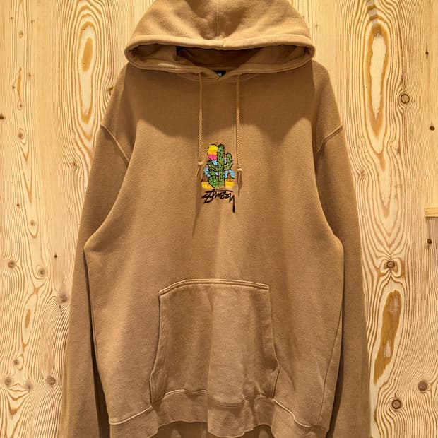 스투시 선인장 그래픽 후드티