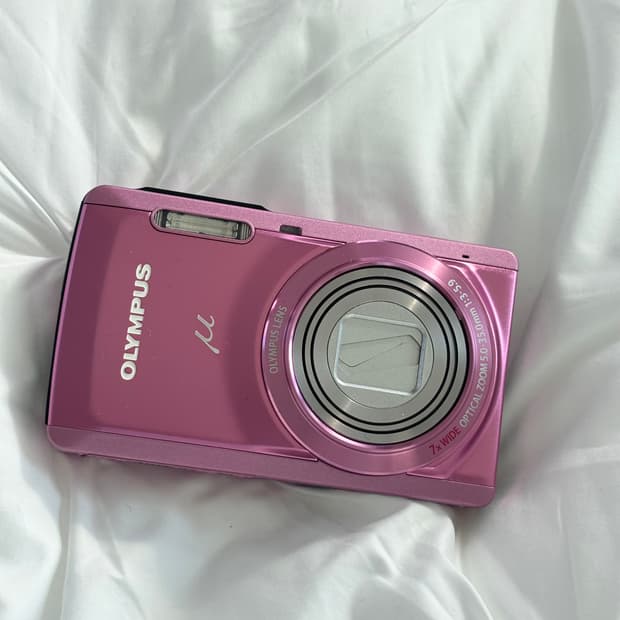 올림푸스 뮤 7050 핑크 빈티지 디카