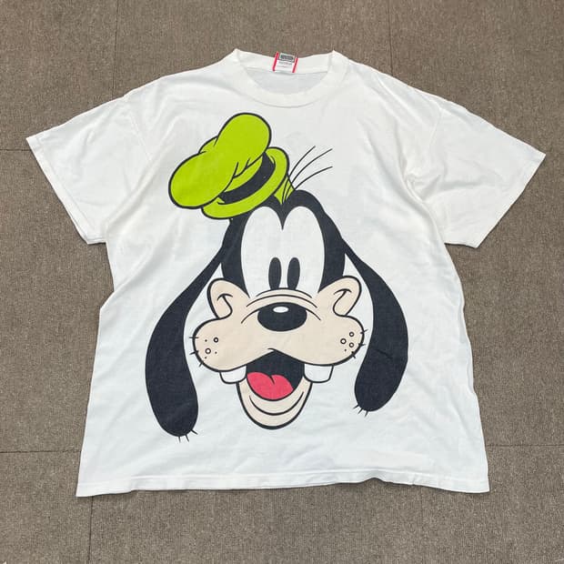90s Vintage Disney Goofy 디즈니 구피 티셔츠 