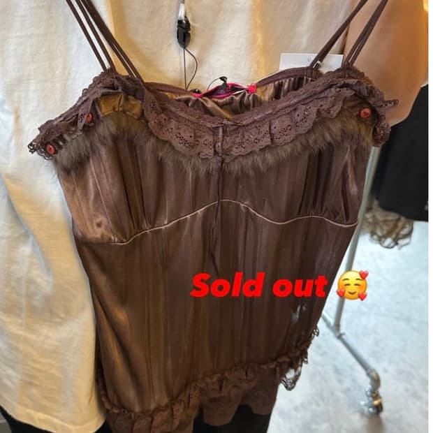 Shop 502 빈티지 퍼 슬리브리스